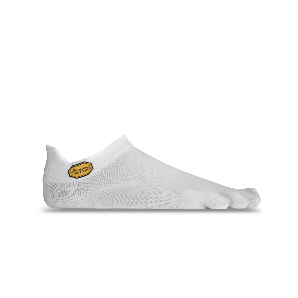 Vibram Fivefingers No Show Mens Five Finger Socks White Australia (UCQ578623)